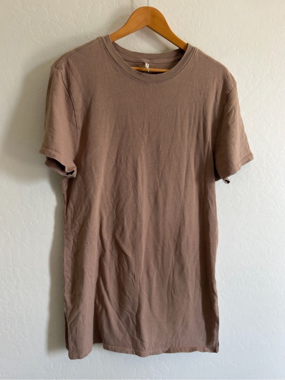 Essentials Fear of God Taupe Crewneck T-Shirt Dress M